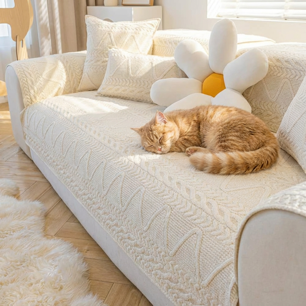 Quilted Sectional Couch Cover