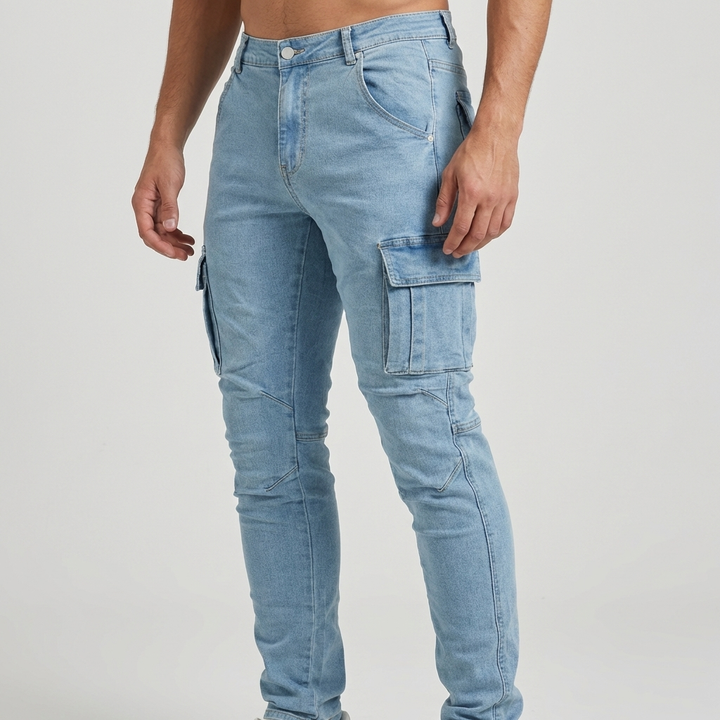 Rugged Men’s Cargo Pants with Multiple Pockets