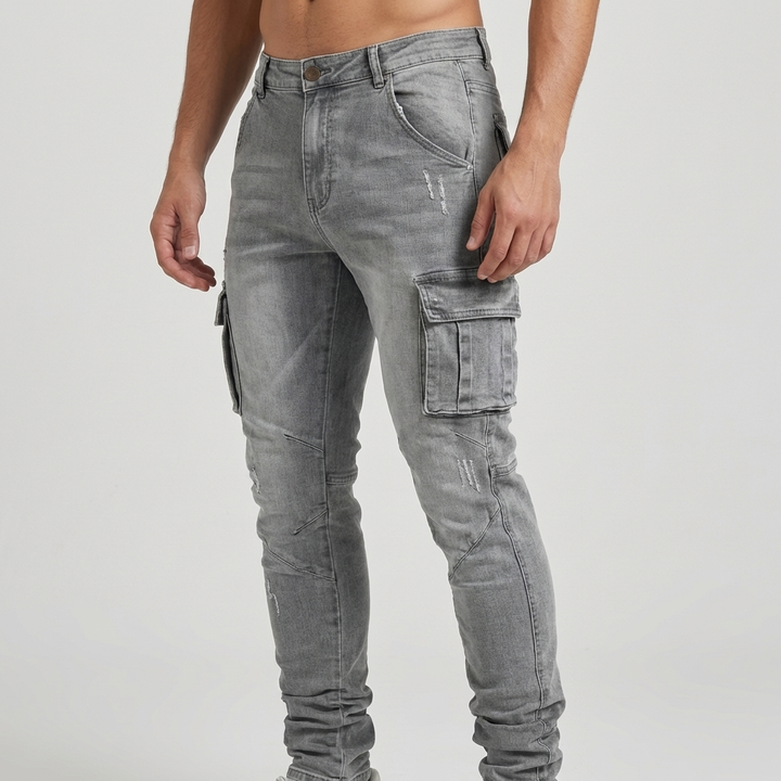 Rugged Men’s Cargo Pants with Multiple Pockets