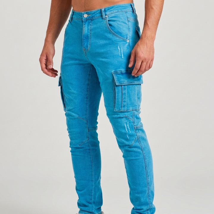Rugged Men’s Cargo Pants with Multiple Pockets