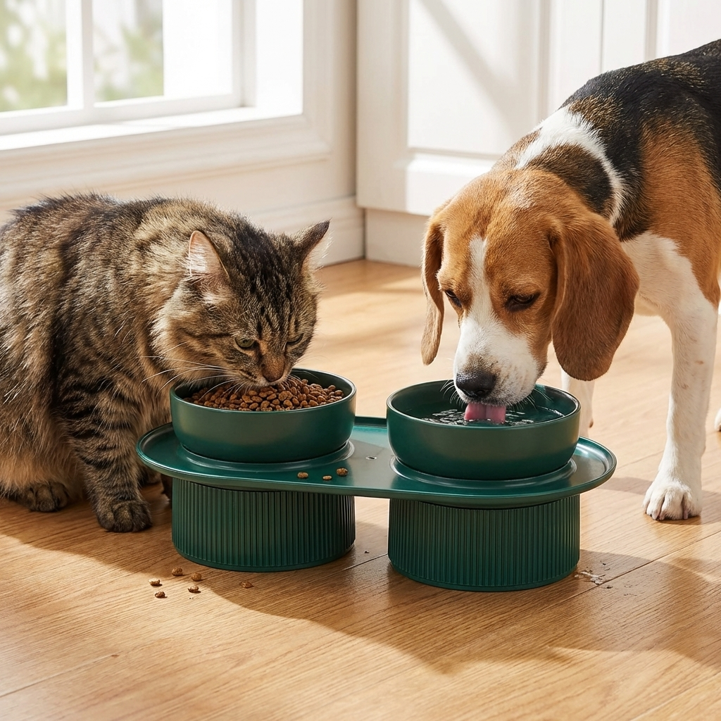 Elevated Ceramic Feeding Bowl