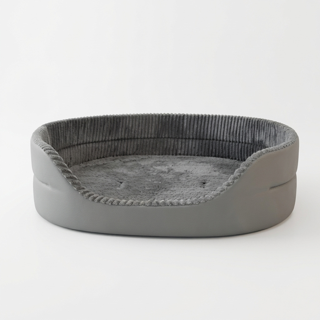 Solid Washable Dog Bed for Large Dogs