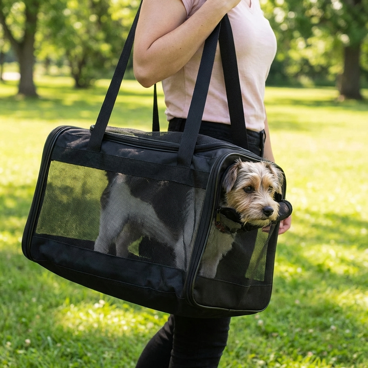 Cabin‑Ready Carrier for Small Cats & Dogs