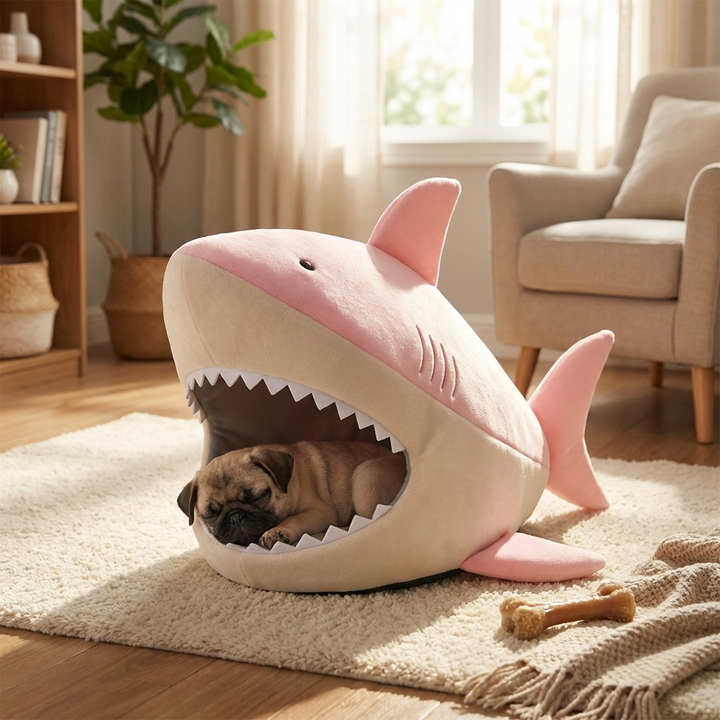 Shark‑Shape Pet Kennel