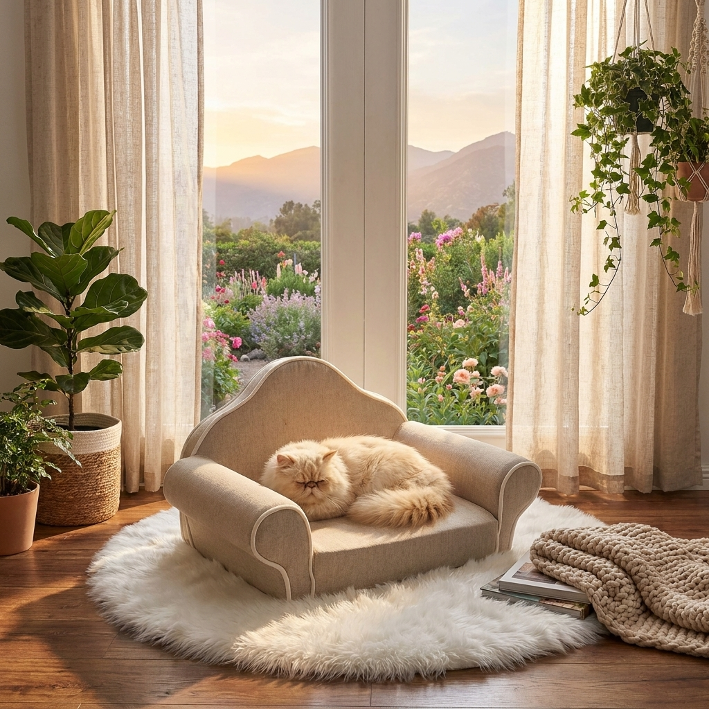 Comfortable Indoor Sofa Bed for Cats