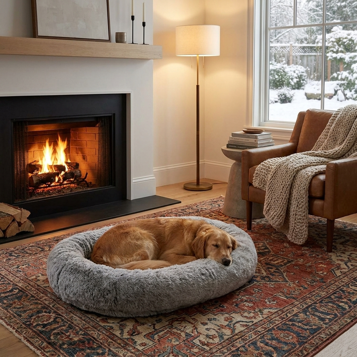 Giant Human Size Anti-Anxiety Calming Dog Bed