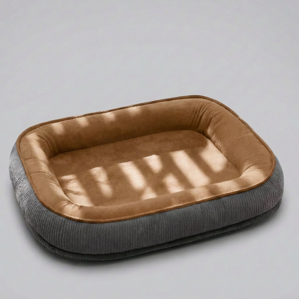 Durable Scratch-Resistant Suede Surface Dog Bed