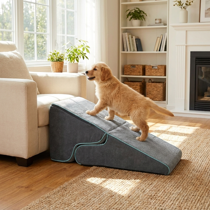 Multifunctional 2-in-1 Foldable Dog Steps & Ramp