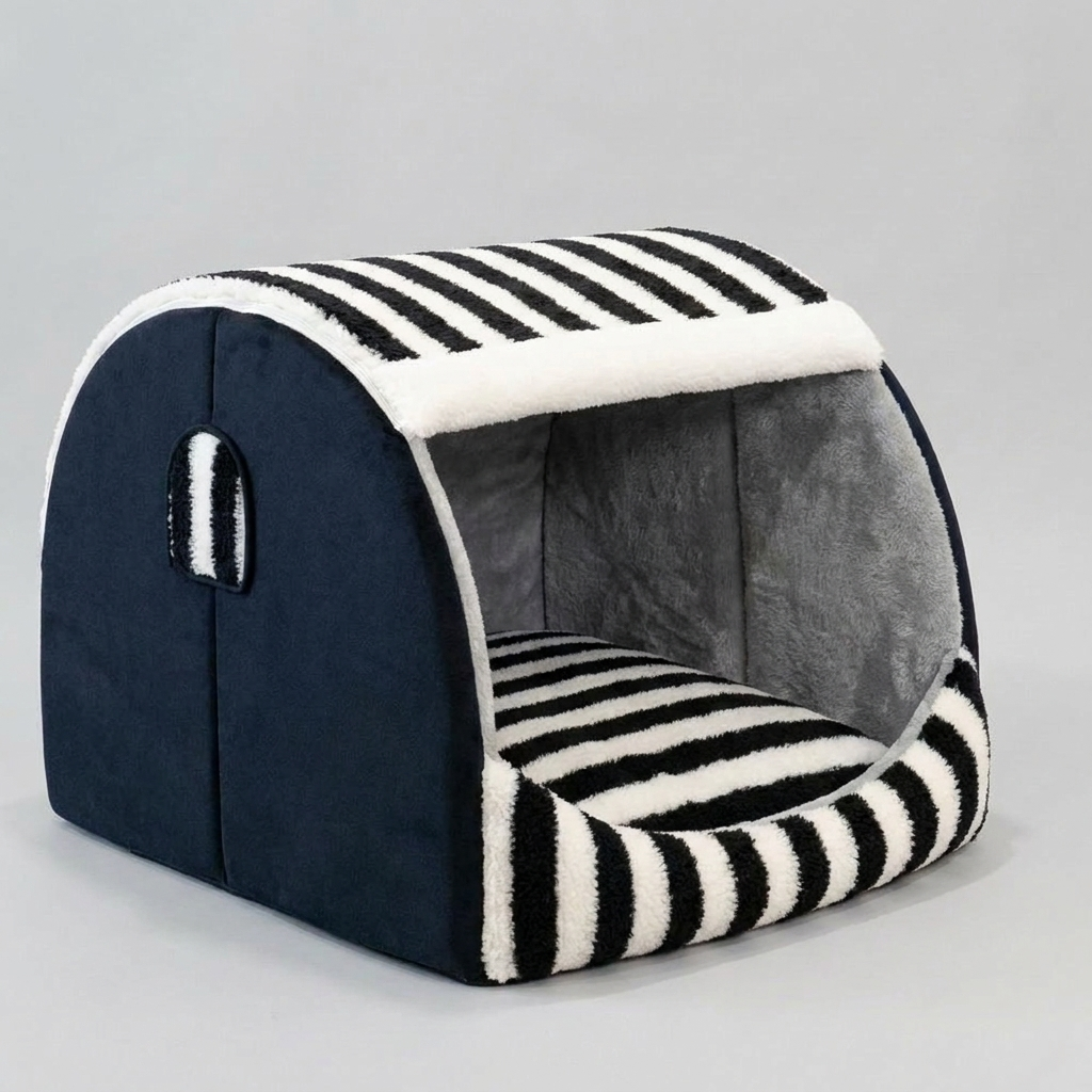 Trendy Striped Orthopaedic Dog Bed