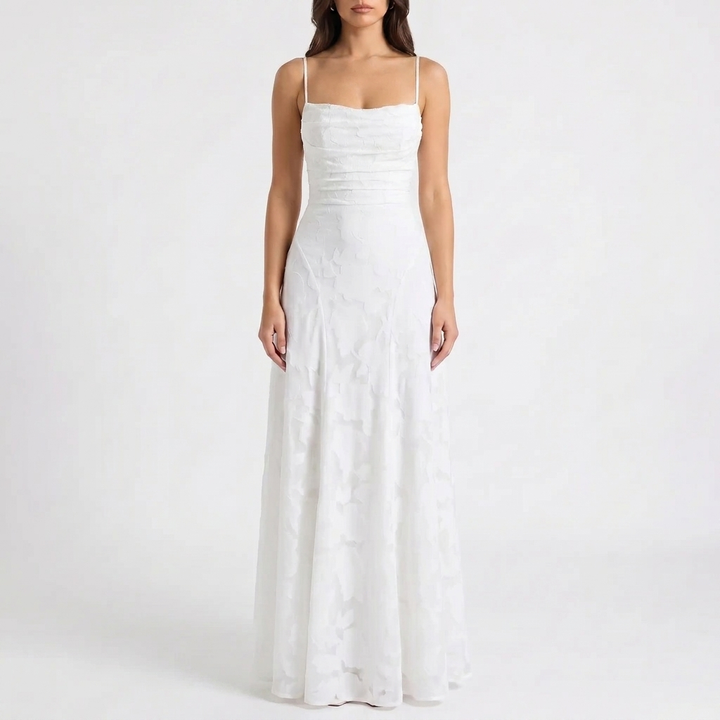 Elegant Floral Lace Evening Dress