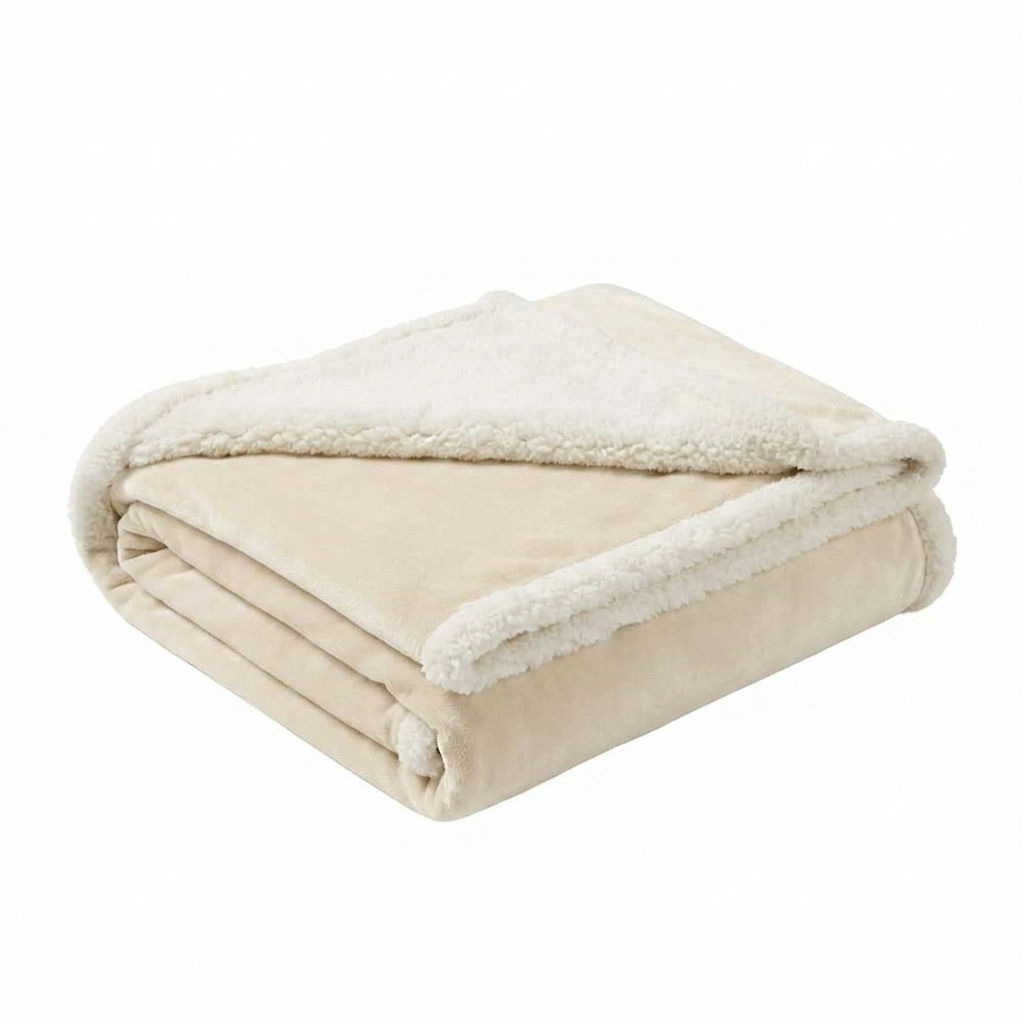 Waterproof Flannel Sherpa Fleece Thickened Dog Blanket