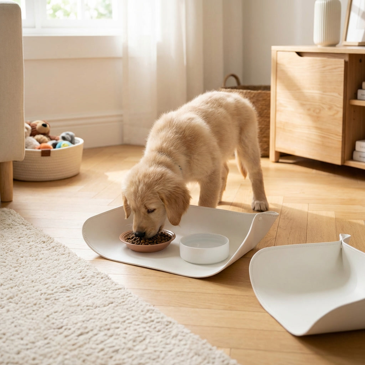 Spill-Proof Waterproof Pet Bowl Mat