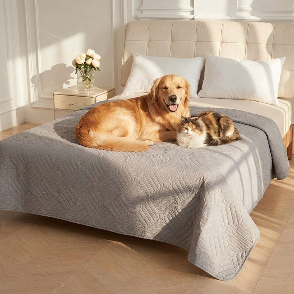 Waterproof Washable Pet Blanket for Bed and Sofa