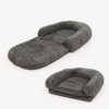 Chic Plush Large Foldable Human & Dog Bed