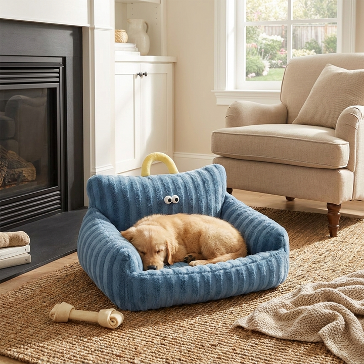 Plush Pet Sofa with Elevated Comfort