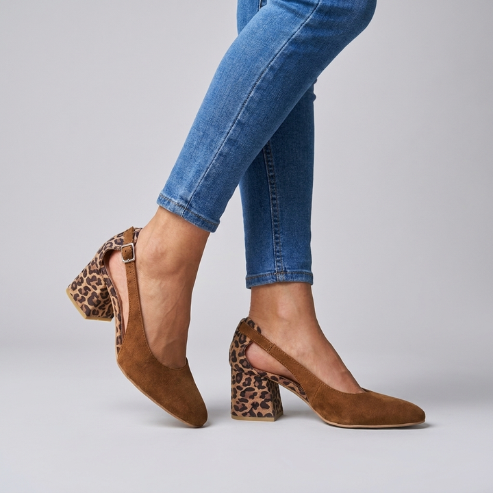 Block Heel Slingback Pumps Bring Effortless Chic to Smart Outfits