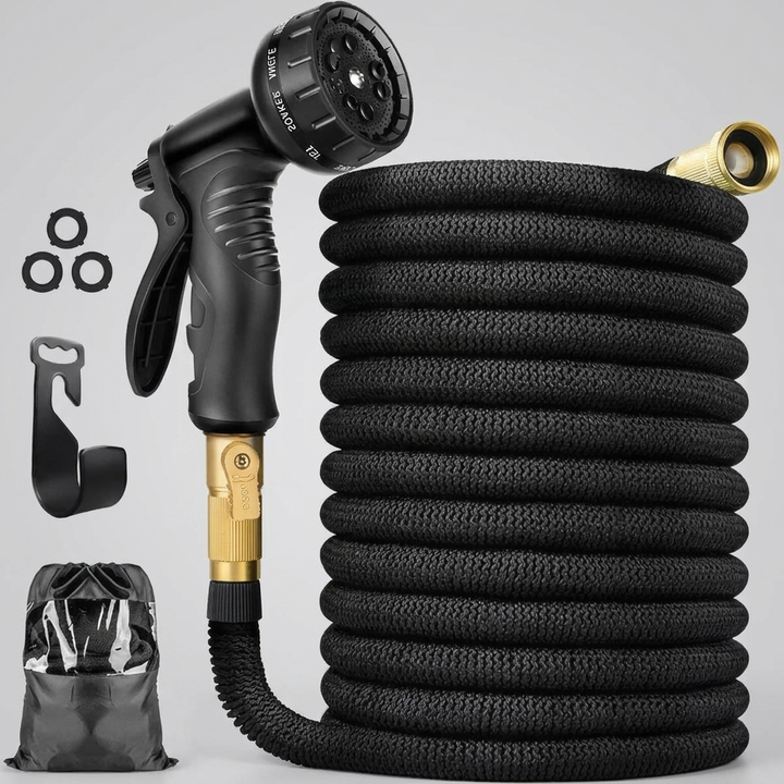 Expandable Garden Water Hose – 100 ft Flexible Outdoor Hose