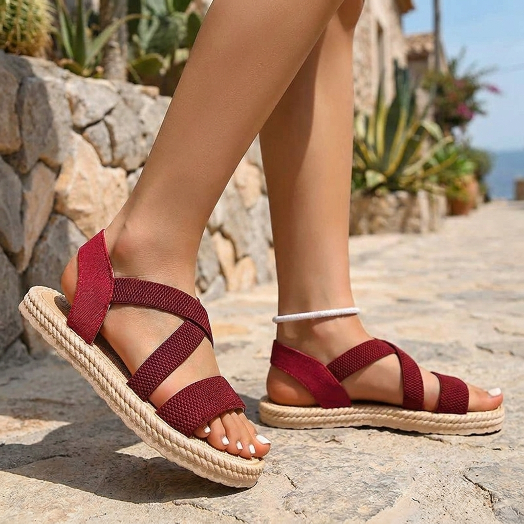 Woven Sandals – Chic Strappy Summer Flats