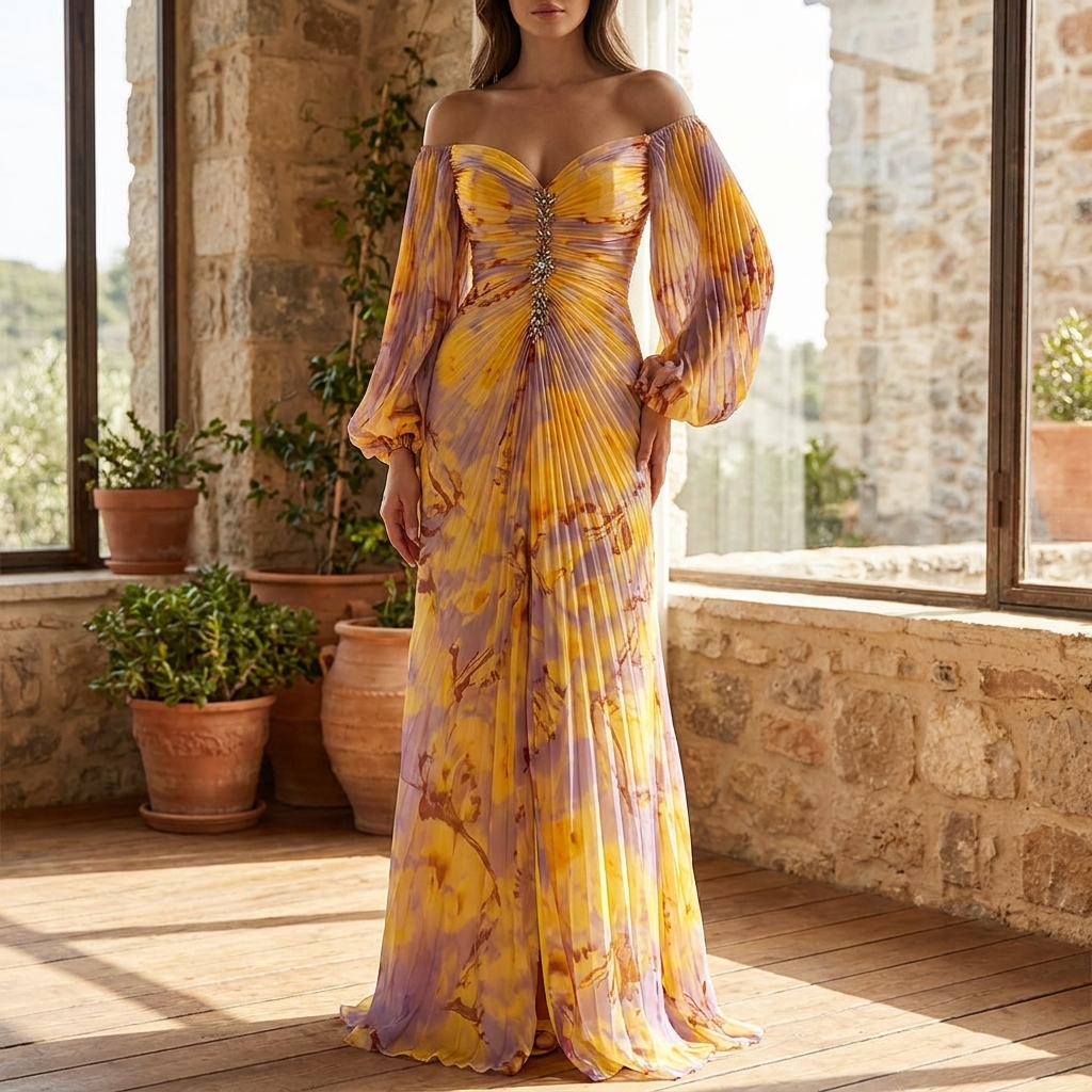Women’s Lace V‑Neck Wedding Guest Dress