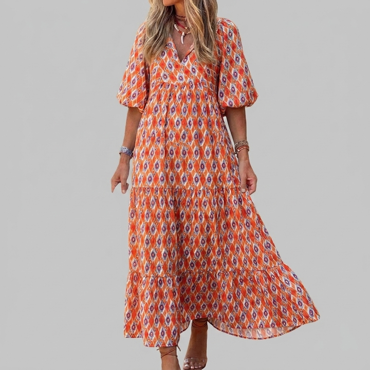 Boho Floral Maxi Dress for Women
