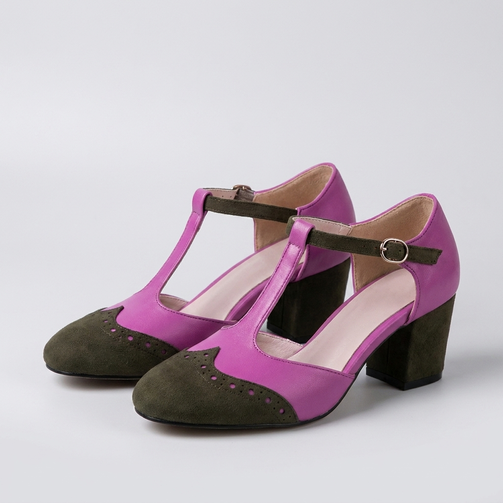 T‑Strap Block Heel Pumps Bring Elegant Poise to Smart & Dressy Looks