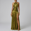 Chic Floor-Length Dress with Sleek Cut