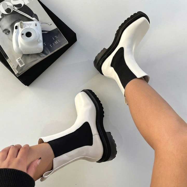 Charmed Elastic‑Panel Ankle Boots