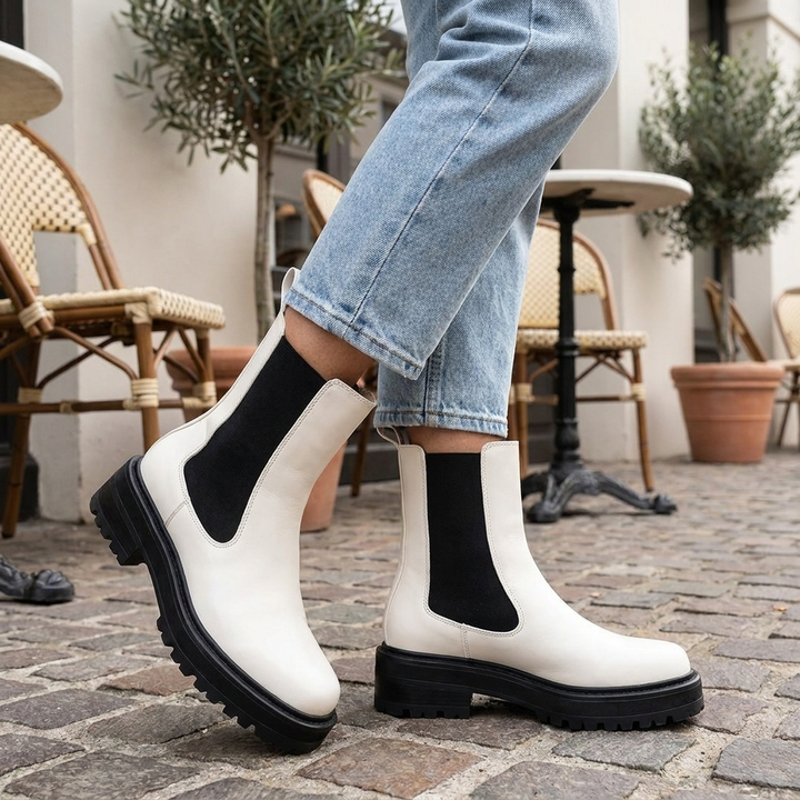 Charmed Elastic‑Panel Ankle Boots