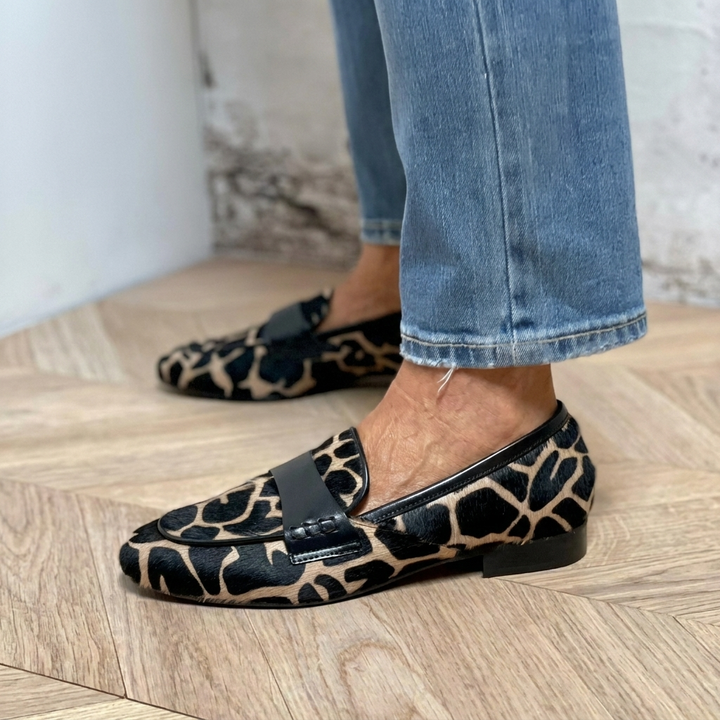 Cow‑Chic Cozy Loafers