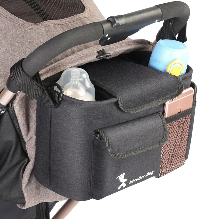 Multi-Pocket Baby Carriage Storage Bag