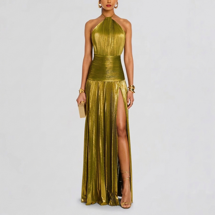 Women’s Elegant Halter Neck Party Dress