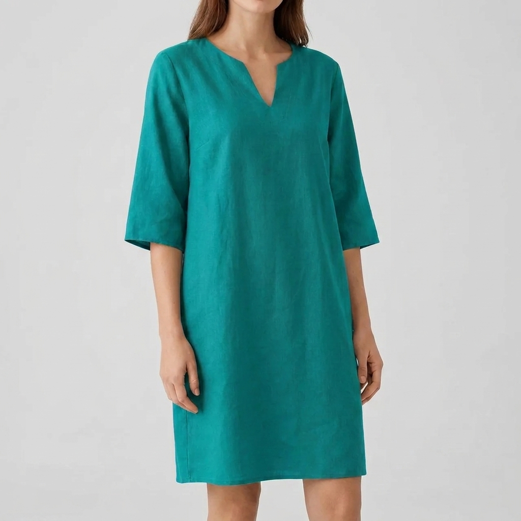 Women's Vintage Style Half Sleeve Midi Dress