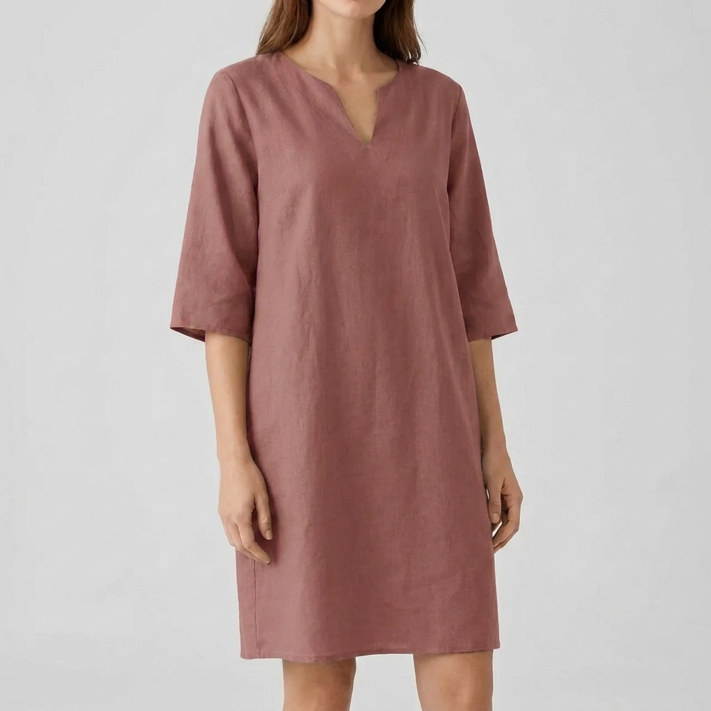 Women's Vintage Style Half Sleeve Midi Dress