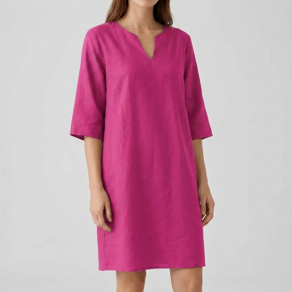 Women's Vintage Style Half Sleeve Midi Dress