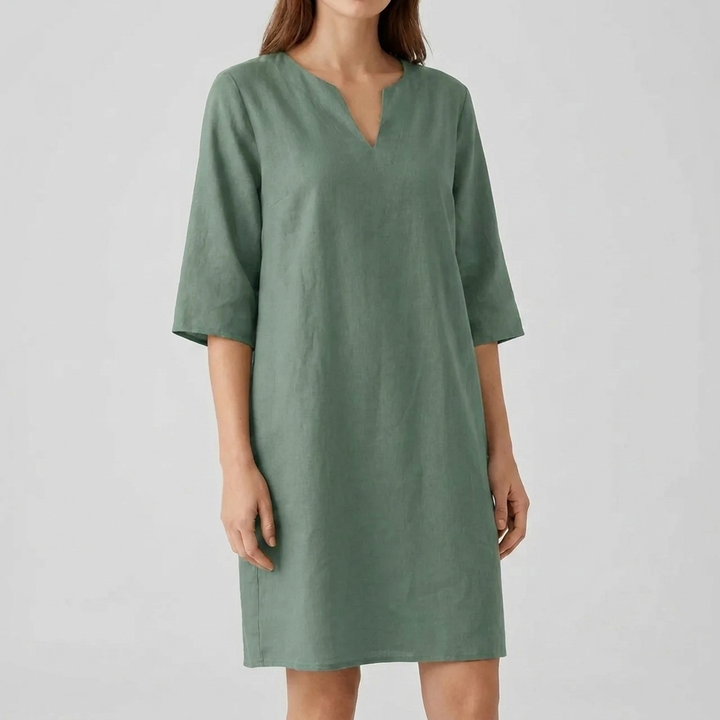 Women's Vintage Style Half Sleeve Midi Dress