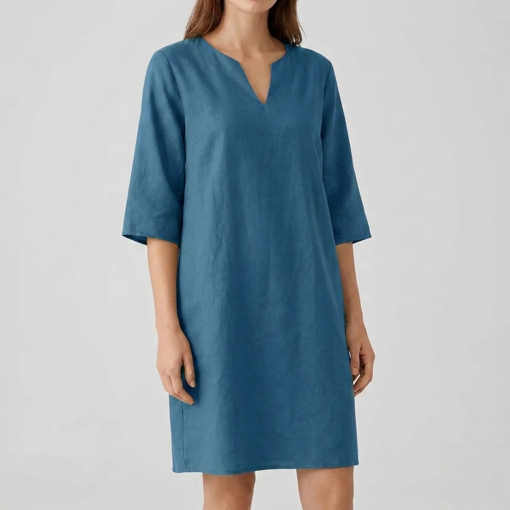 Women's Vintage Style Half Sleeve Midi Dress