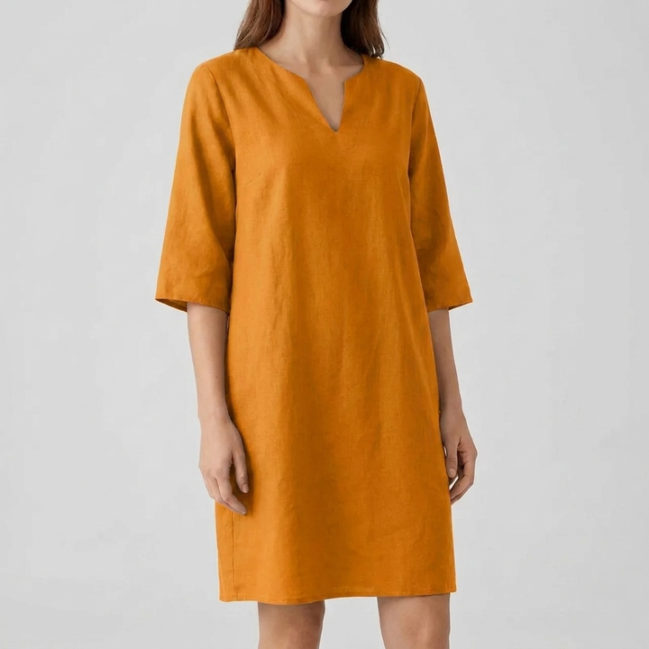 Women's Vintage Style Half Sleeve Midi Dress