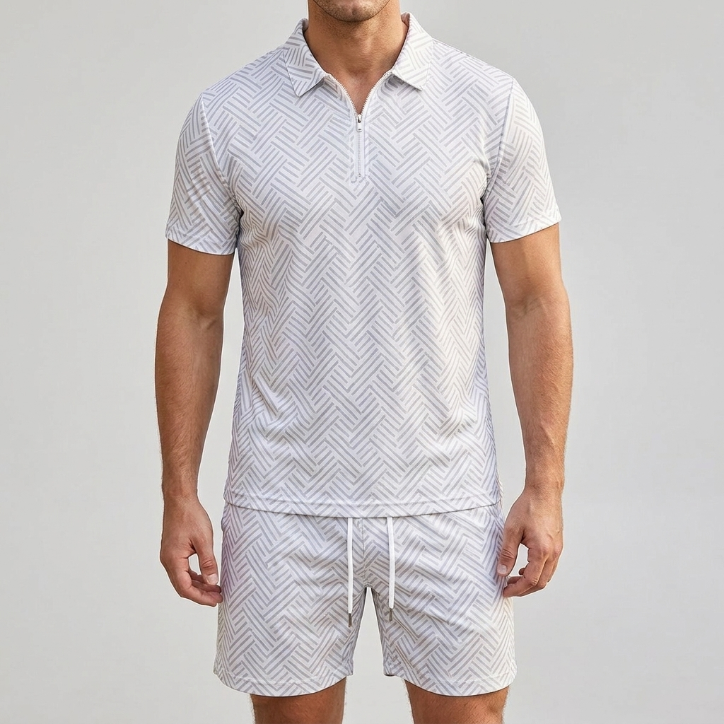 Men's Fashion Summer Leisure Two Piece Set