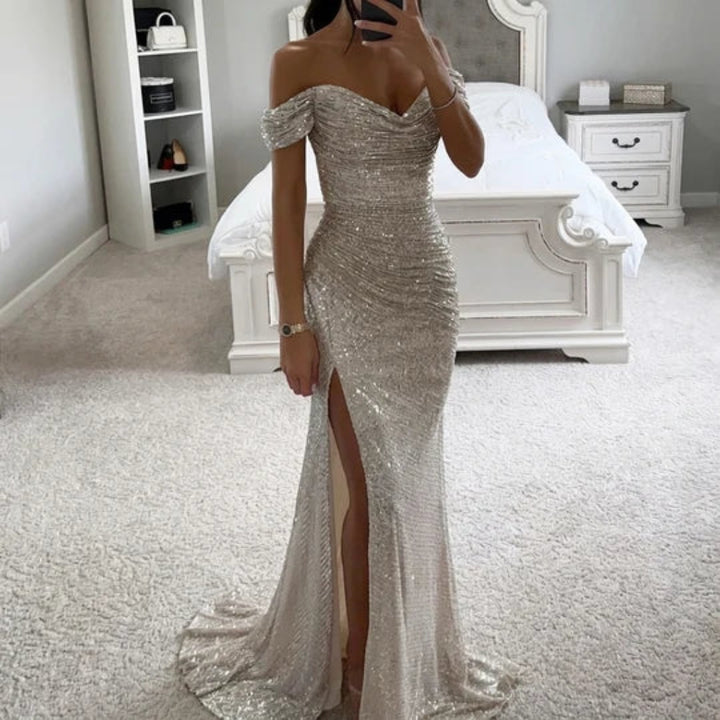 Women’s Sequin Split Maxi Dress