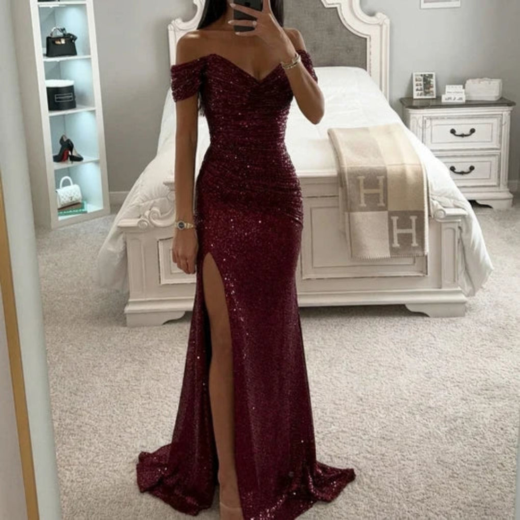 Women’s Sequin Split Maxi Dress