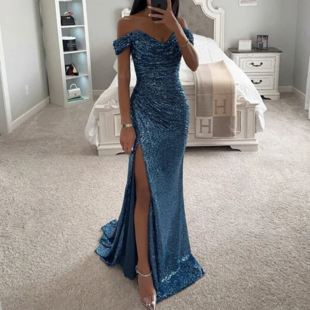 Women’s Sequin Split Maxi Dress