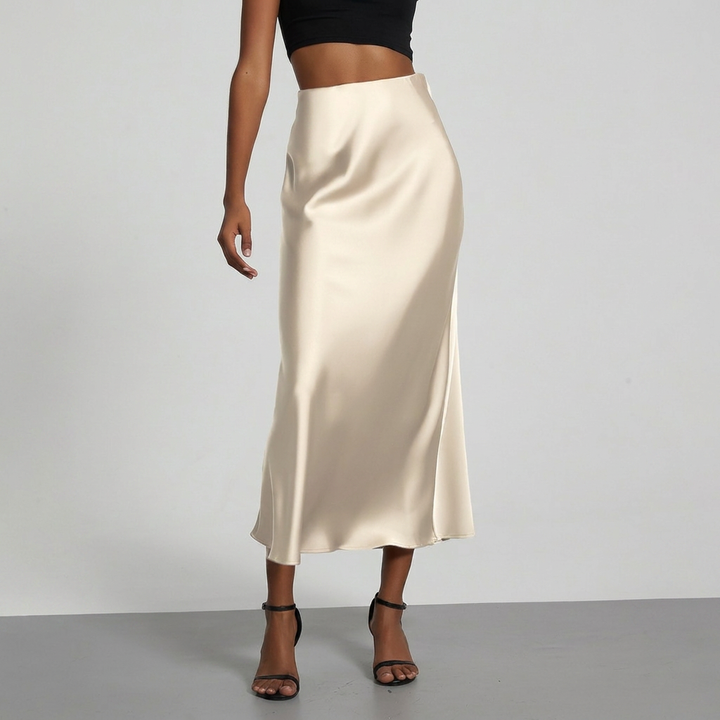 Women's Slim Fit Straight Midi Skirt