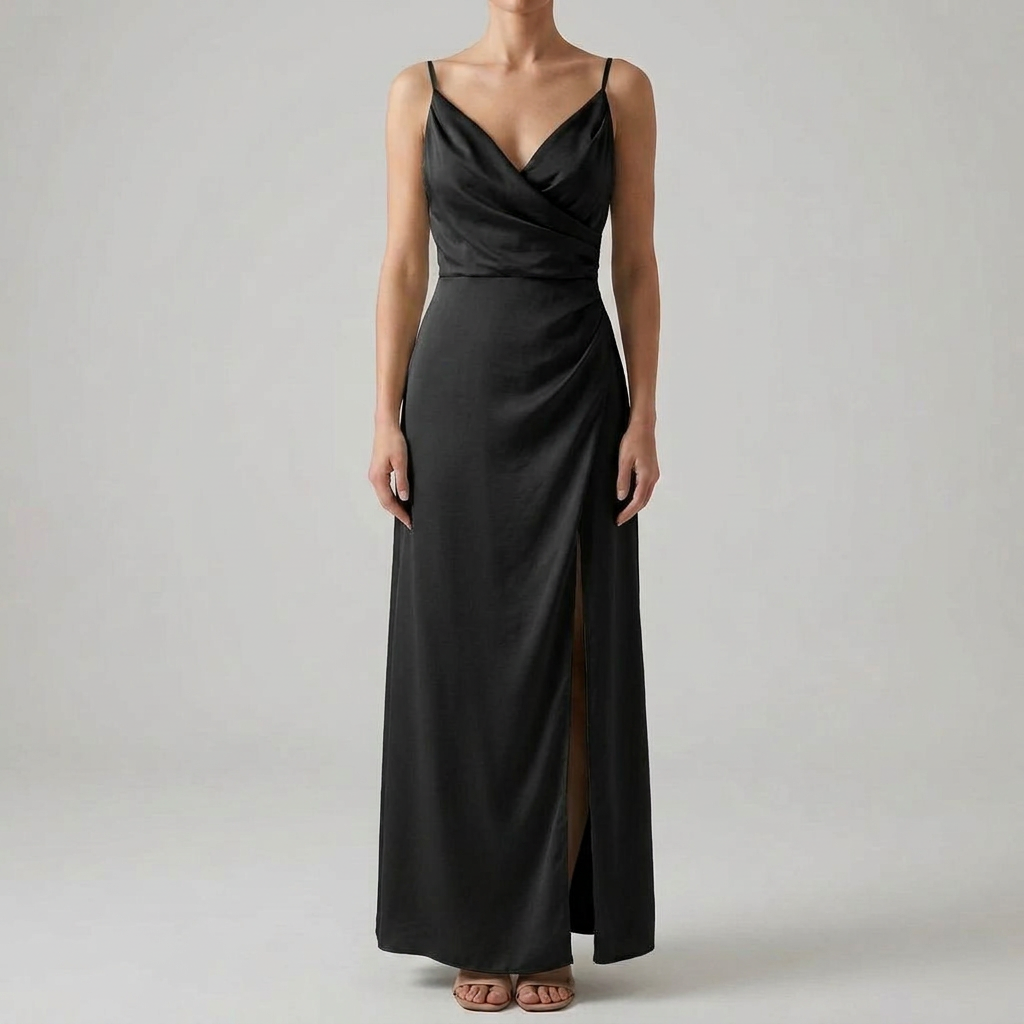 Women's V-Neck Split Strap Summer Dress