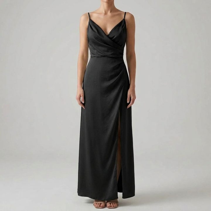 Women's V-Neck Split Strap Summer Dress