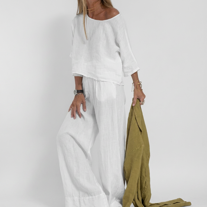 Women's Casual Wide Leg Pants Set