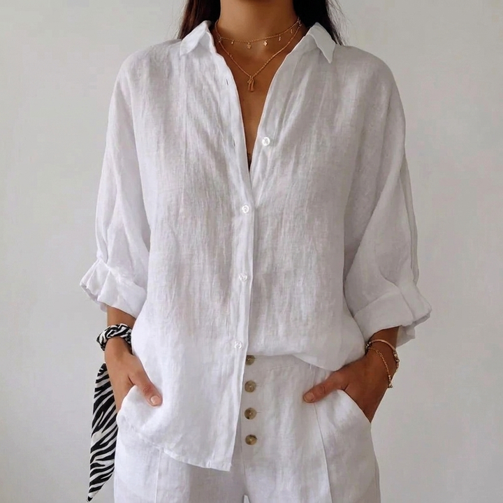 Women’s Loose Button-Up Casual Shirt