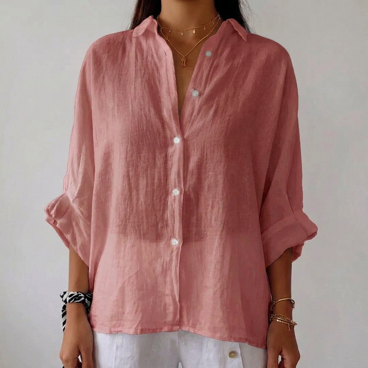 Women’s Loose Button-Up Casual Shirt