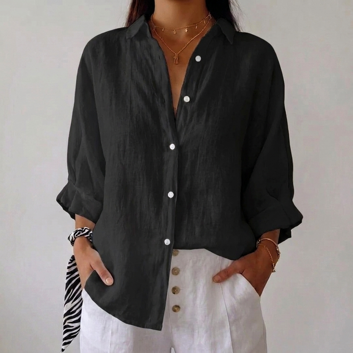 Women’s Loose Button-Up Casual Shirt