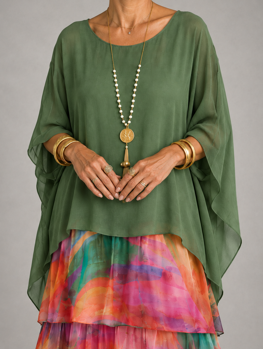 Elegant, flowing maxi dress