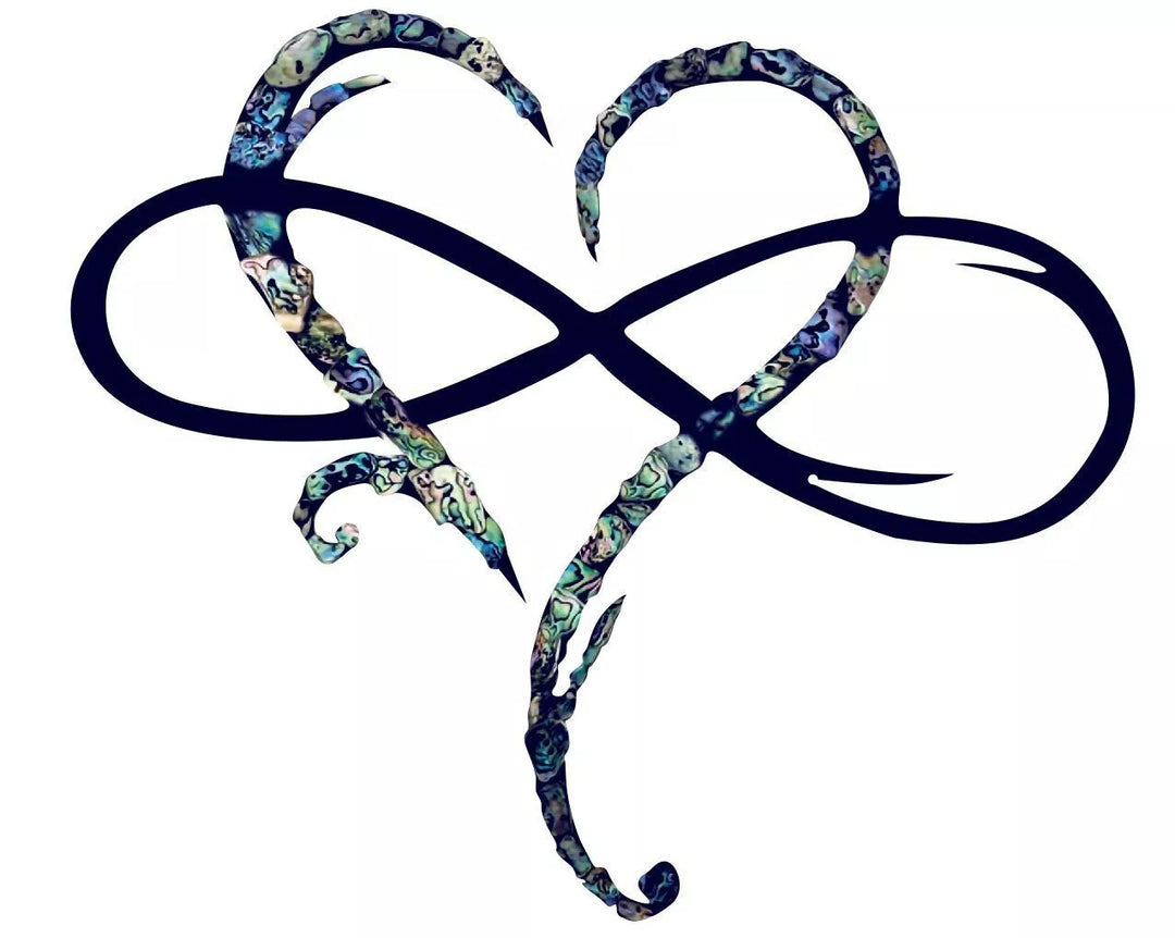 Tiberius Iron Wall Decoration - Infinity Heart Design